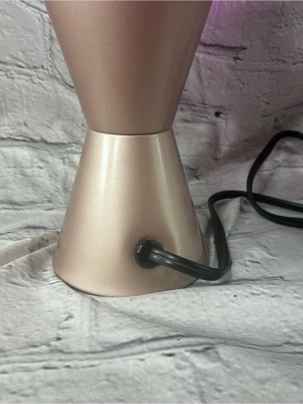 Pink Lava Lamp with Rose Gold Base - Decorative Home Accent